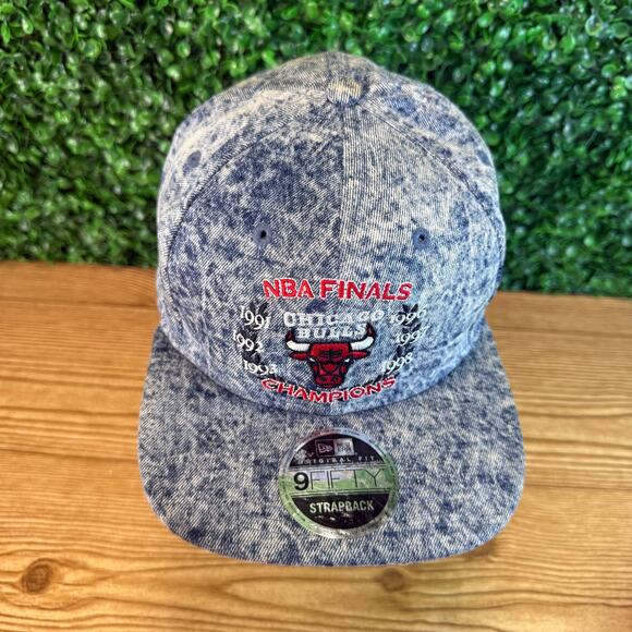 New Era 9Fifty Adult  Chicago Bulls NBA Finals Retro Acid Washed Hat Adjustable - Picture 2 of 11